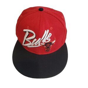 Chicago Bulls Hat Cap Mitchell &‎ Ness Snapback Hardwood Classic RED Basketball